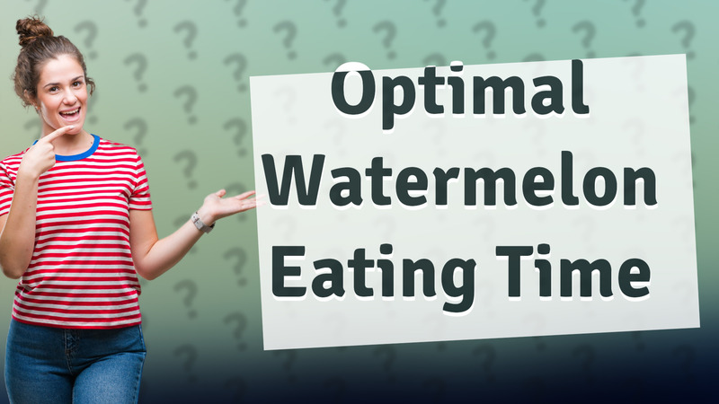 Optimal Watermelon Eating Time