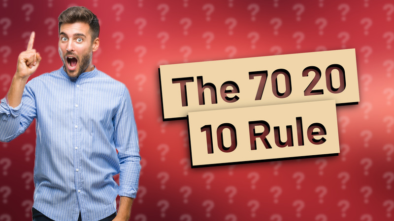 The 70 20 10 Rule