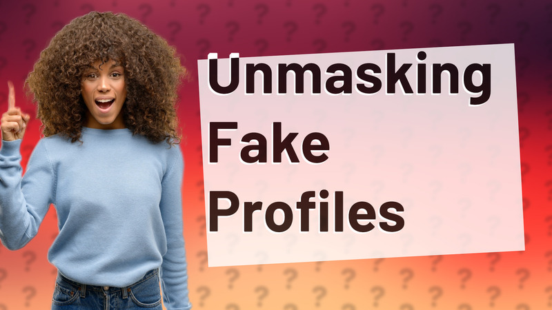 Unmasking Fake Profiles