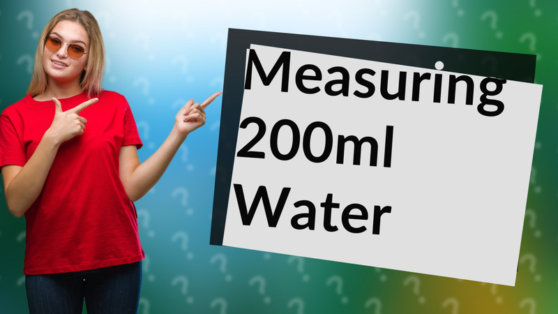 Measuring 200ml Water