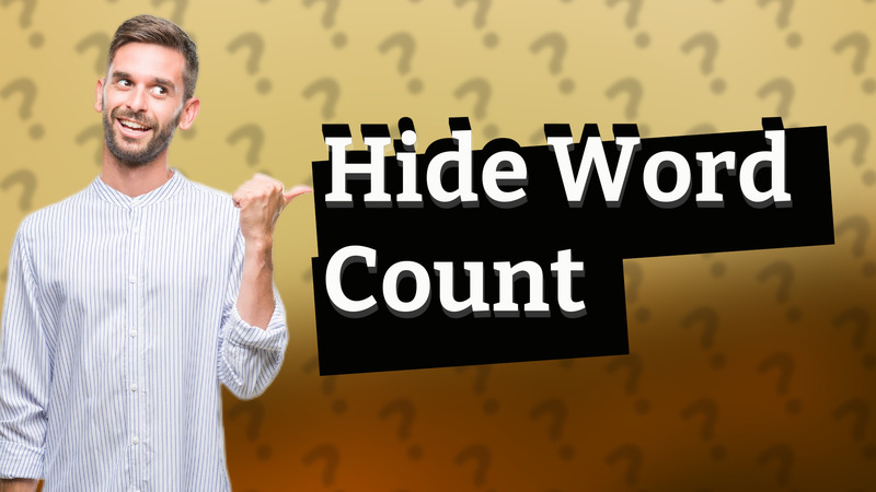 Hide Word Count