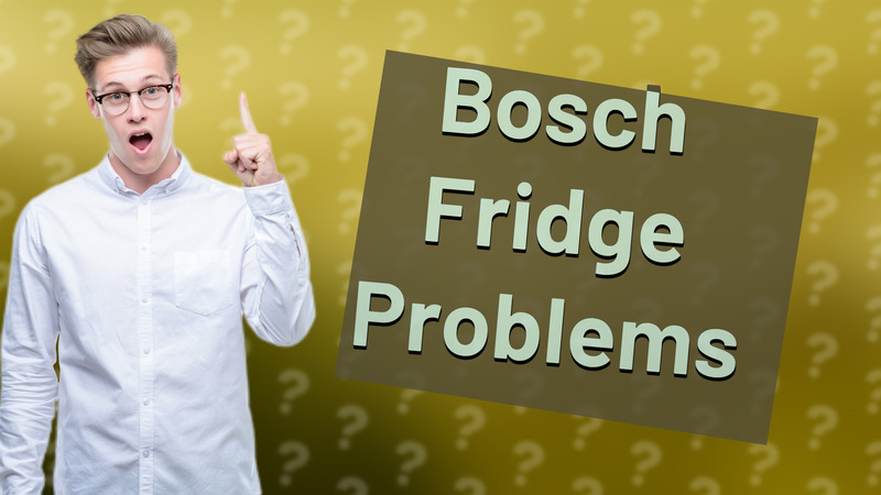 Bosch Fridge Problems