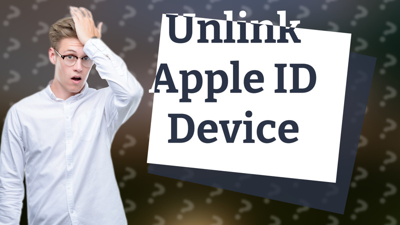 Unlink Apple ID Device