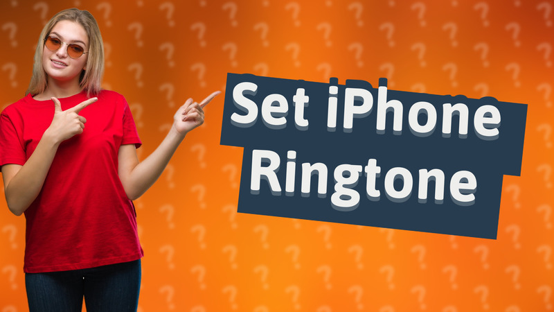 Set iPhone Ringtone