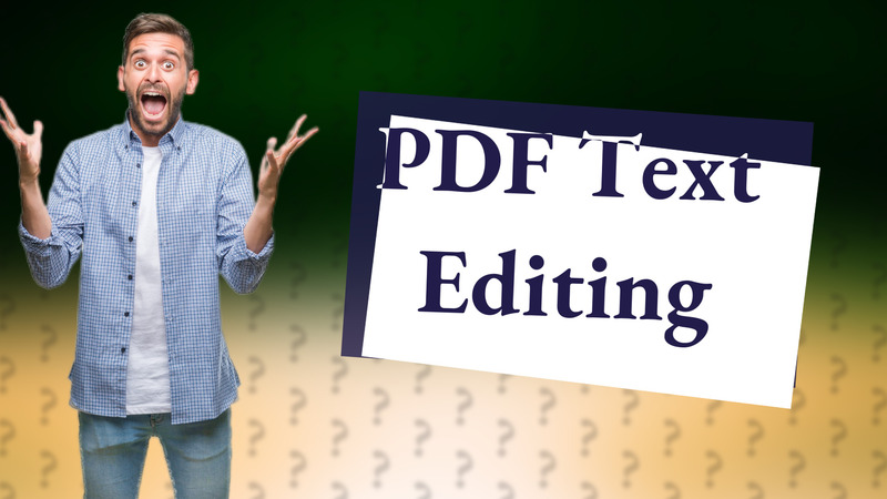PDF Text Editing