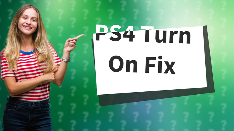 PS4 Turn On Fix