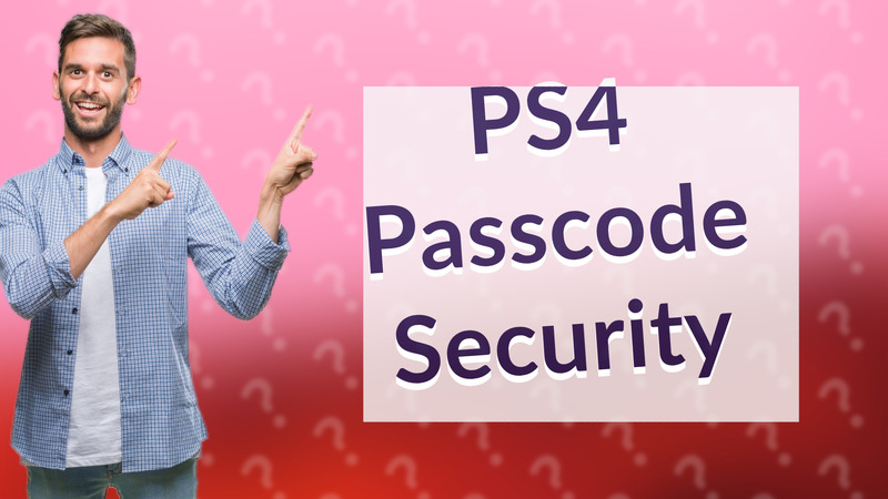 PS4 Passcode Security