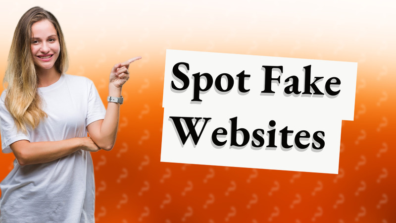 Spot Fake Websites
