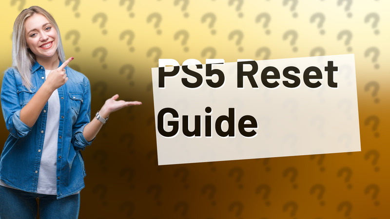 PS5 Reset Guide
