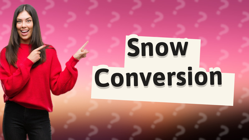 Snow Conversion