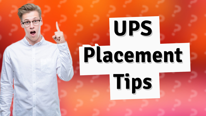 UPS Placement Tips