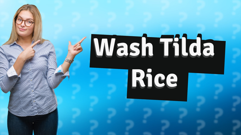 Wash Tilda Rice