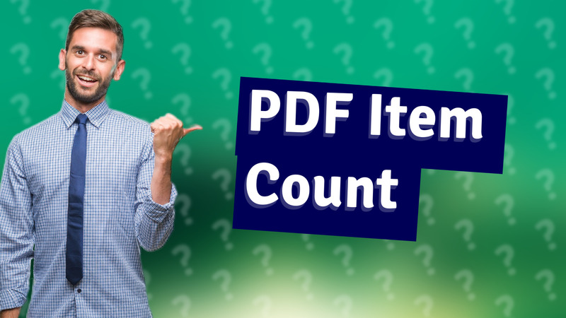 PDF Item Count
