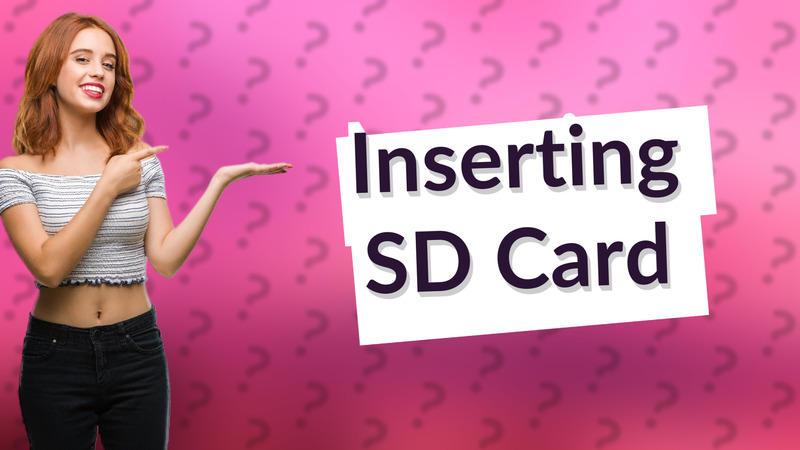 Inserting SD Card
