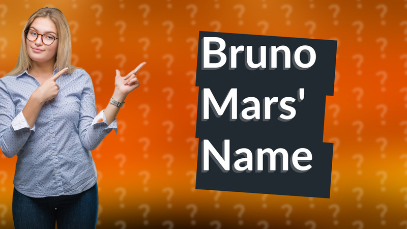 Bruno Mars' Name