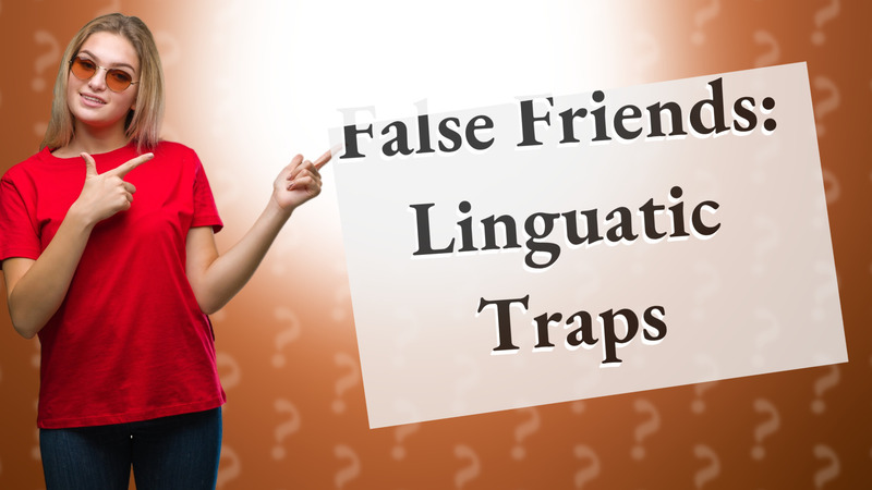False Friends: Linguatic Traps