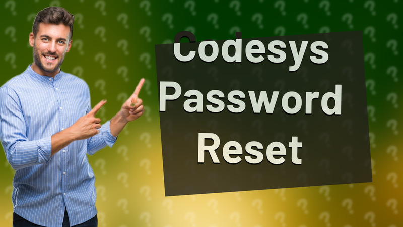 Codesys Password Reset