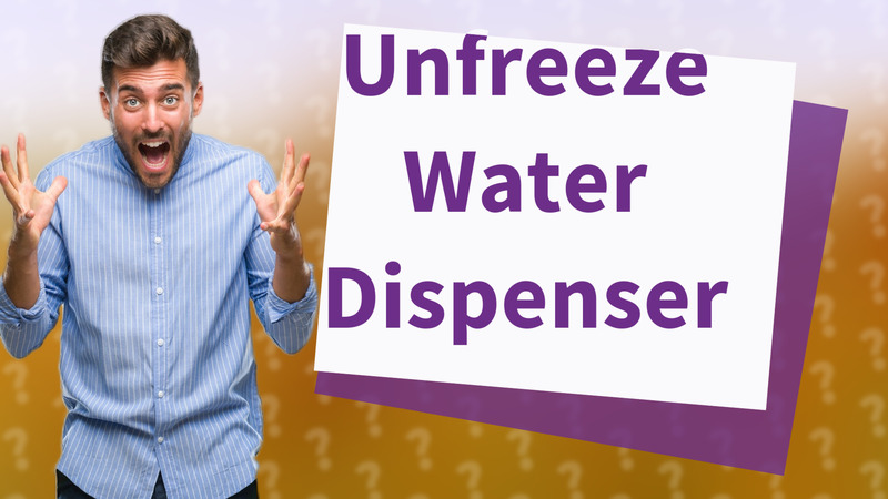Unfreeze Water Dispenser