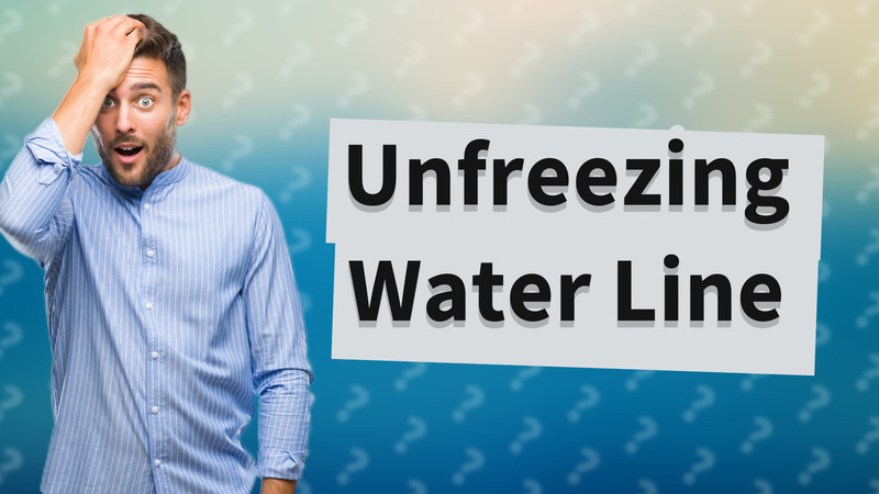 Unfreezing Water Line