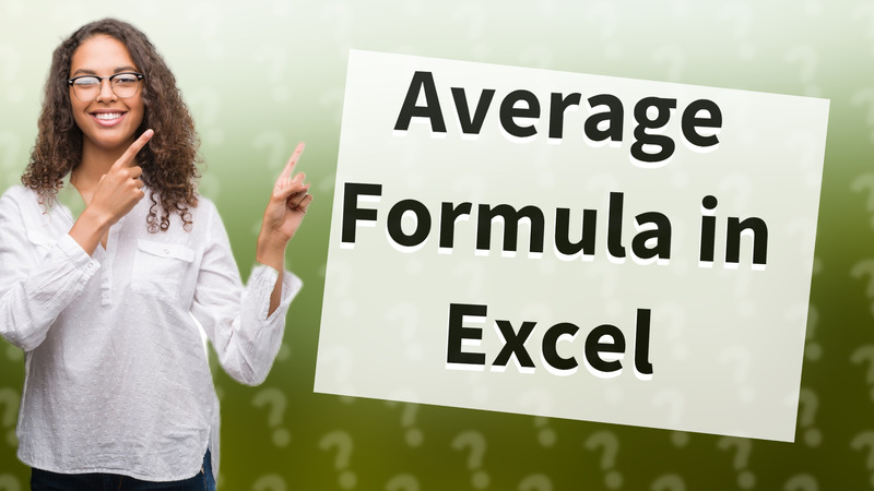 Average Formula in Excel