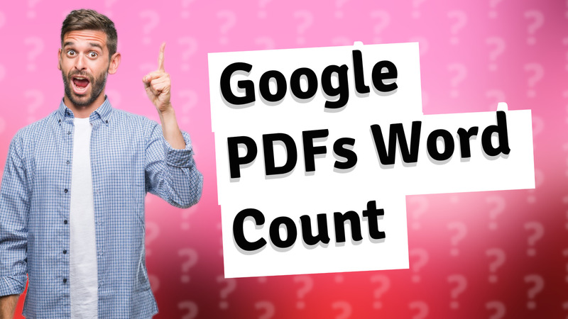 Google PDFs Word Count
