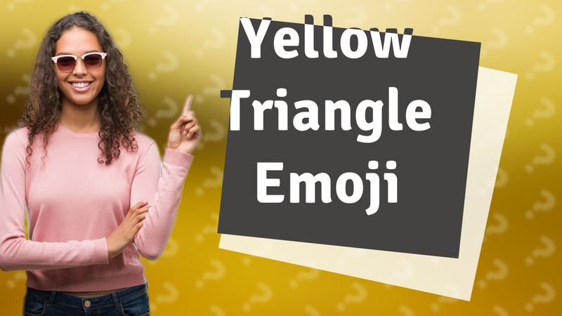 Yellow Triangle Emoji