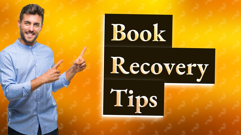 Book Recovery Tips