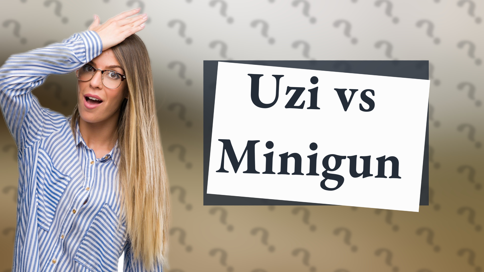 Uzi vs Minigun