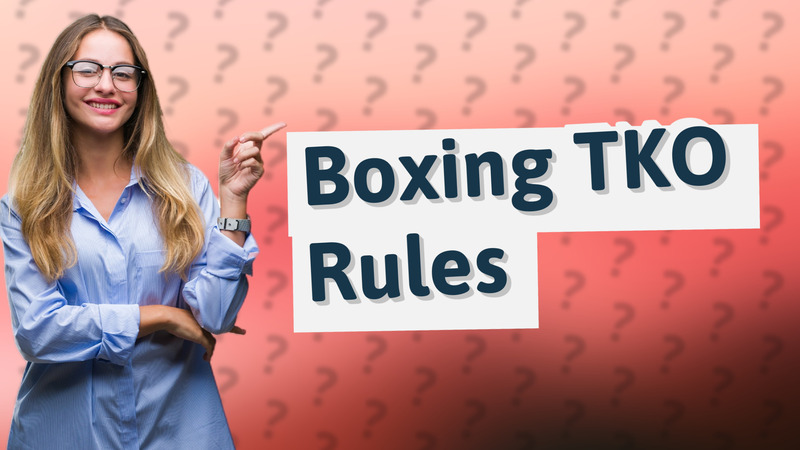 Boxing TKO Rules