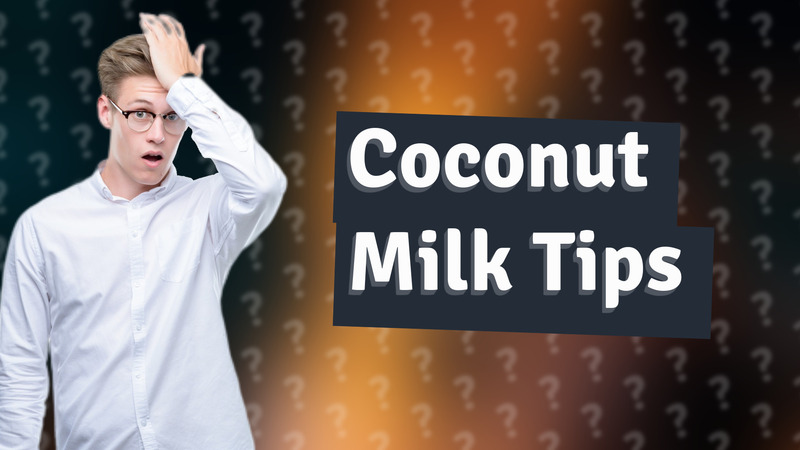 Coconut Milk Tips