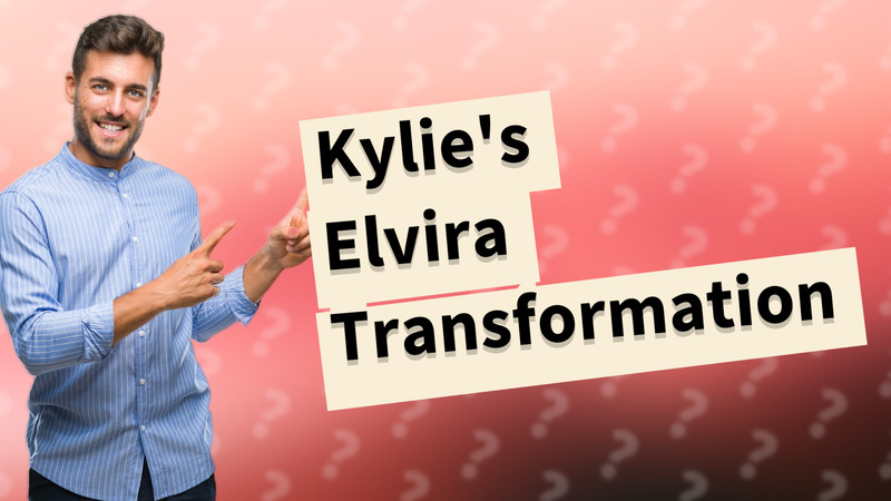Kylie's Elvira Transformation