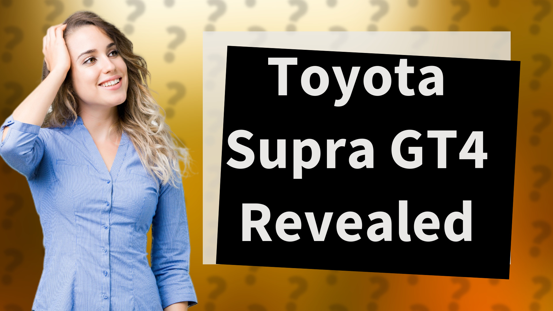 Toyota Supra GT4 Revealed