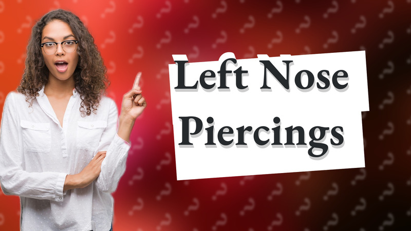 Left Nose Piercings