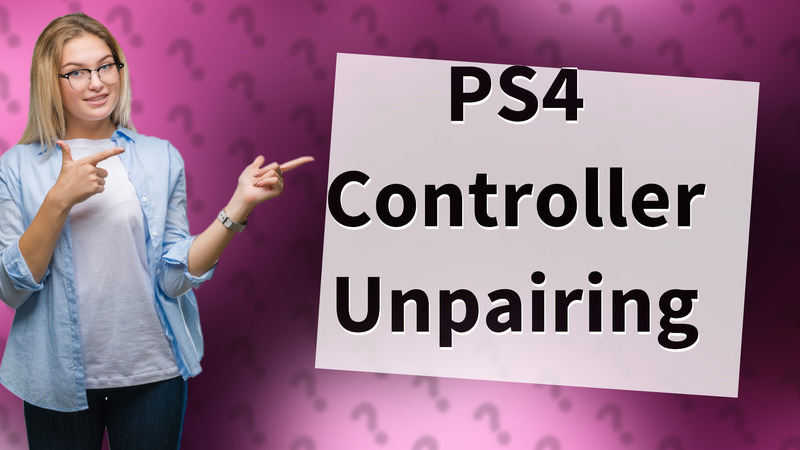 PS4 Controller Unpairing