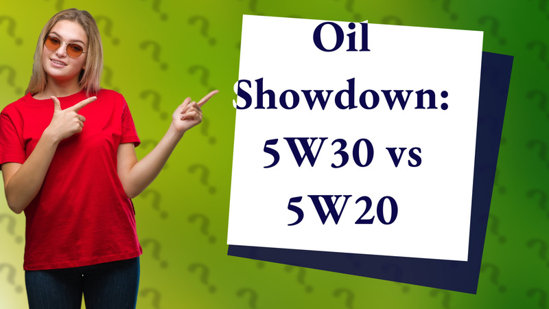 Oil Showdown: 5W30 vs 5W20