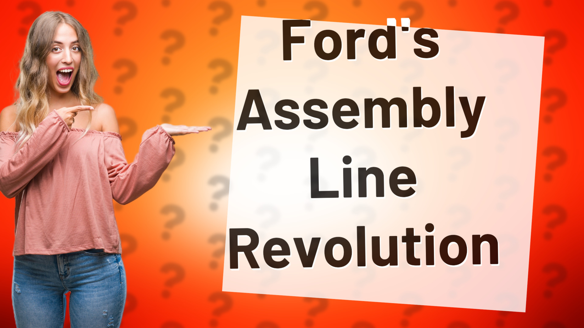 Ford's Assembly Line Revolution