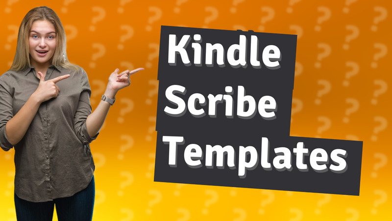 Kindle Scribe Templates