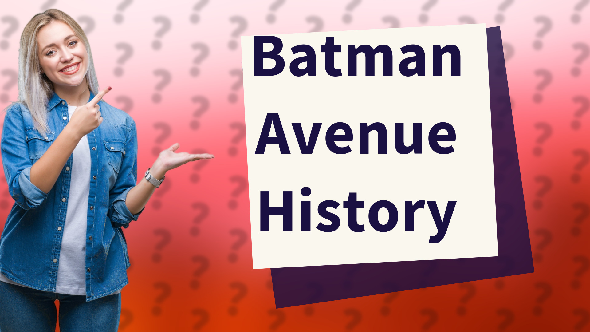 Batman Avenue History