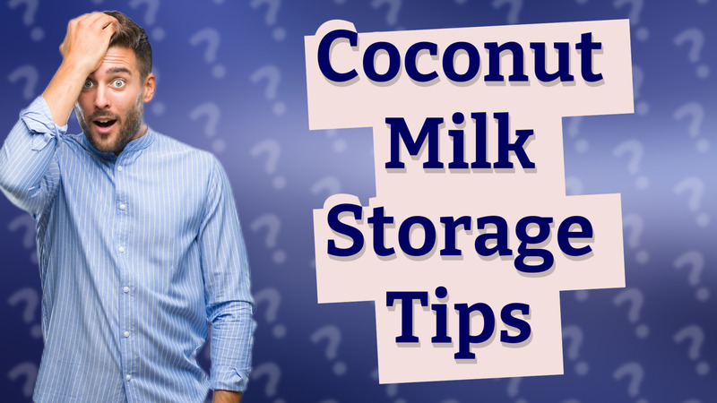 Coconut Milk Storage Tips