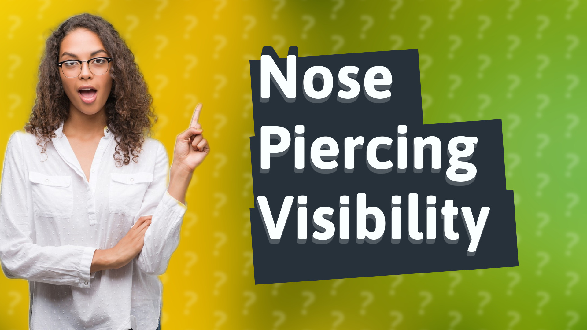 Nose Piercing Visibility