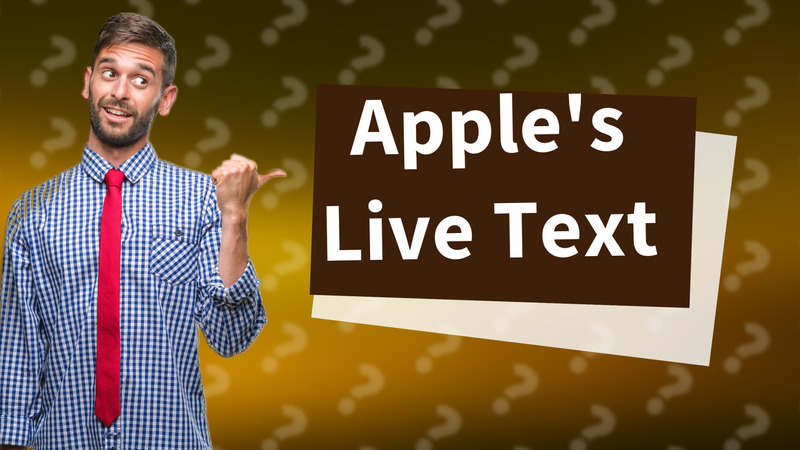 Apple's Live Text