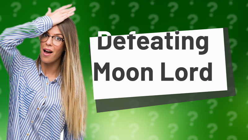 Defeating Moon Lord