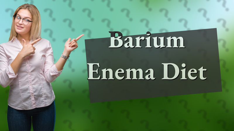 Barium Enema Diet