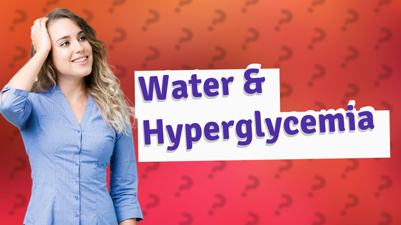 Water & Hyperglycemia