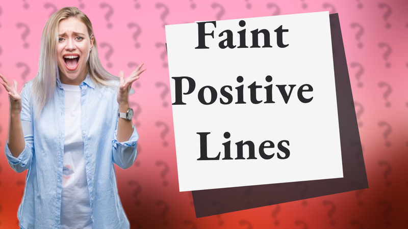 Faint Positive Lines