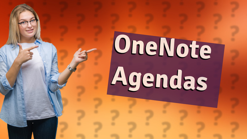 OneNote Agendas
