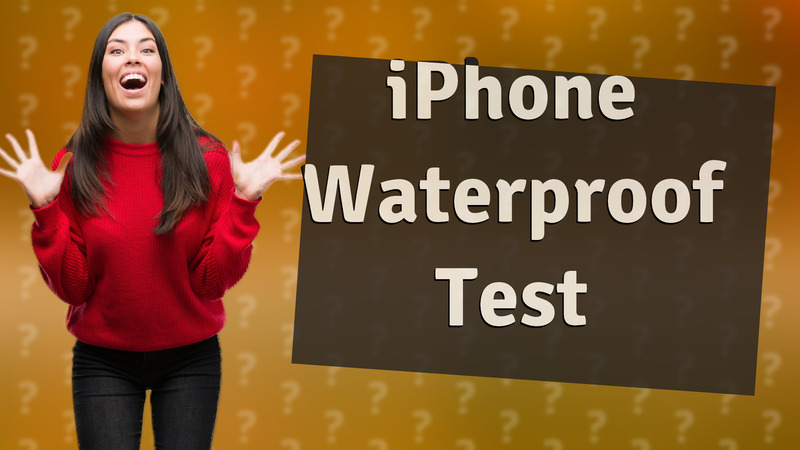 iPhone Waterproof Test