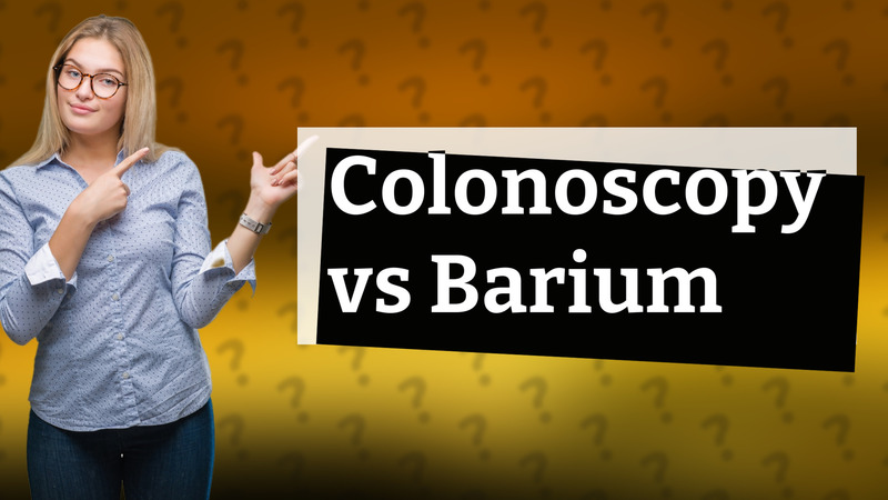Colonoscopy vs Barium