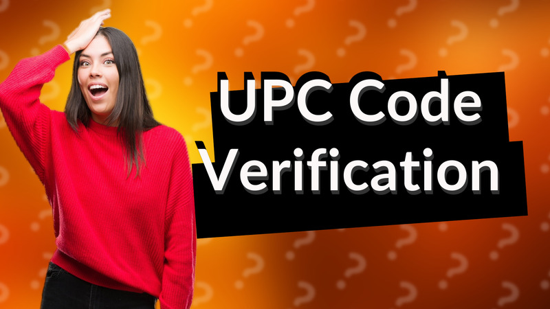 UPC Code Verification