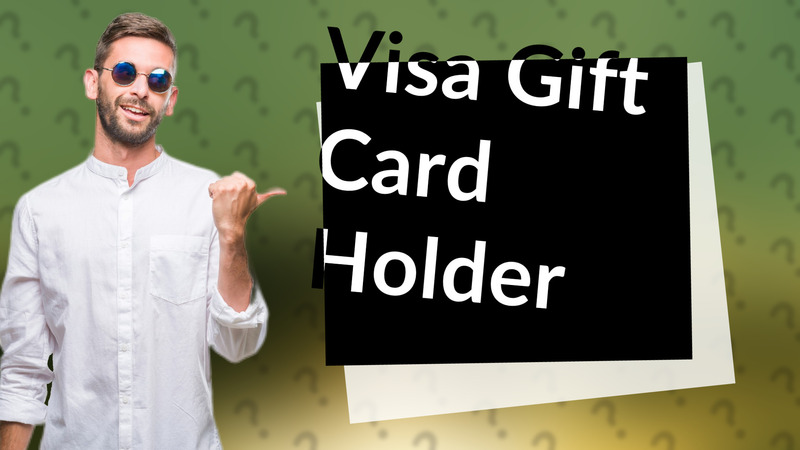 Visa Gift Card Holder